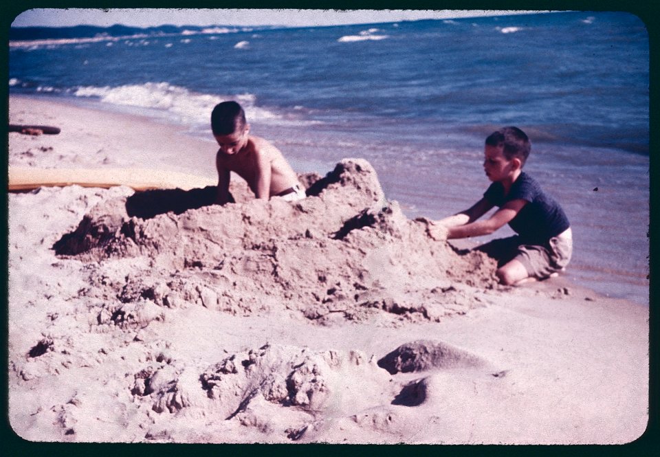 Family Campers on the Beach